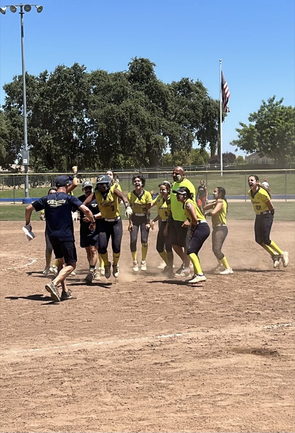 The El Segundo Eagles celebrating together