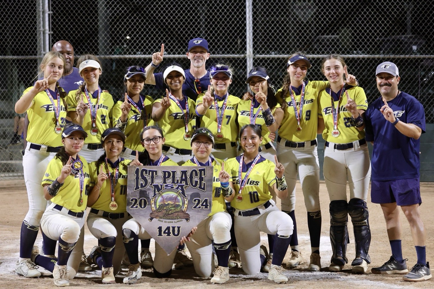 The team photograph from the NSA Western Nationals championship